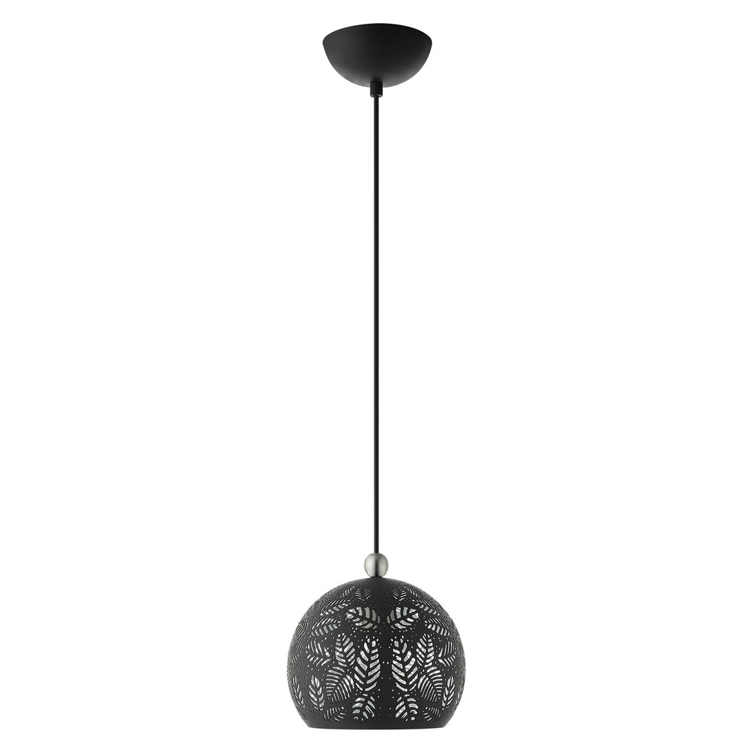 1 Light Black Pendant