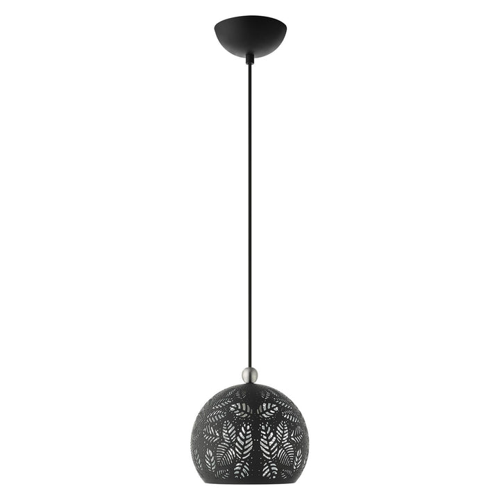 1 Light Black Pendant