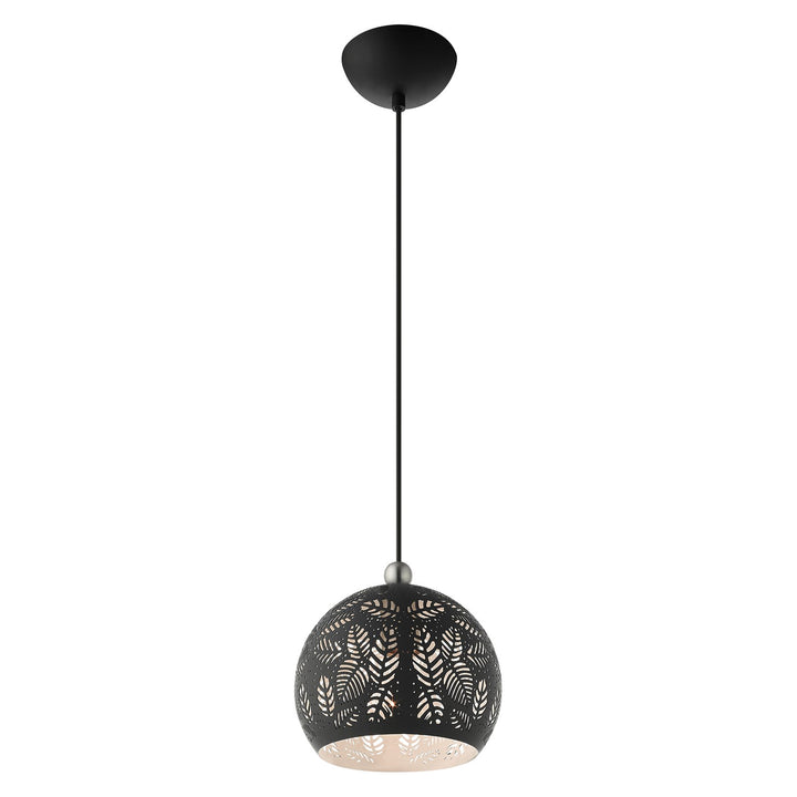 1 Light Black Pendant