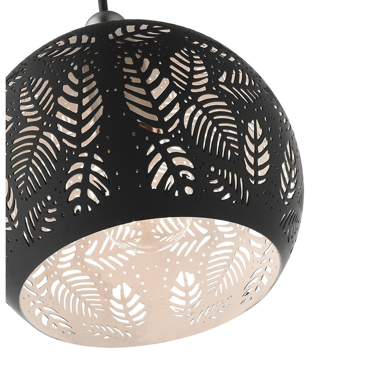 1 Light Black Pendant
