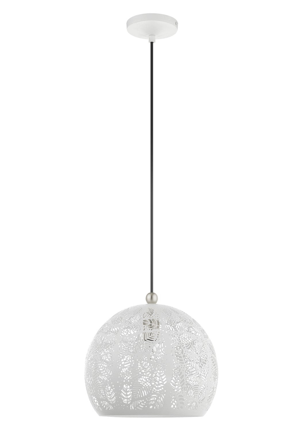 1 Light White Pendant