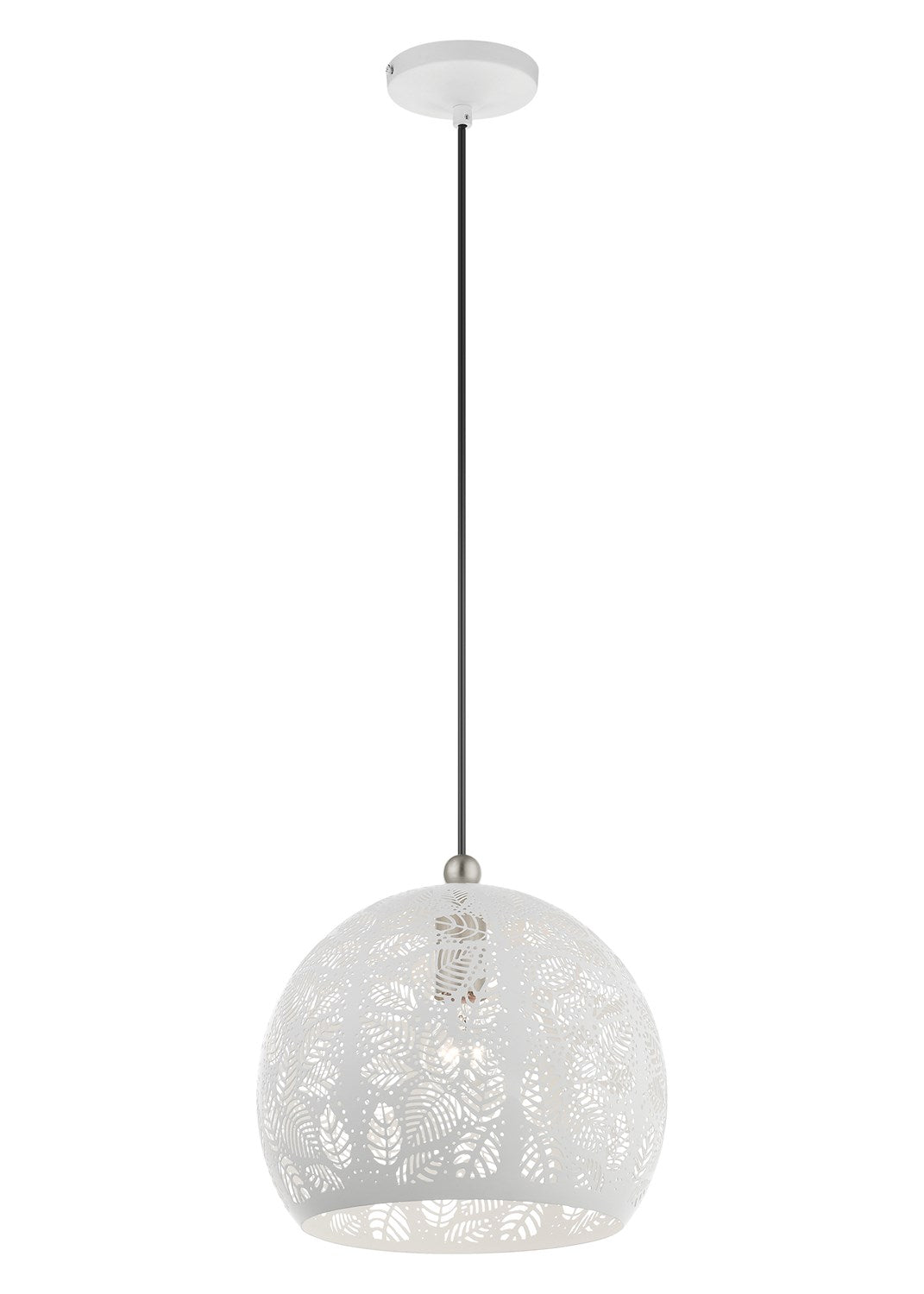 1 Light White Pendant