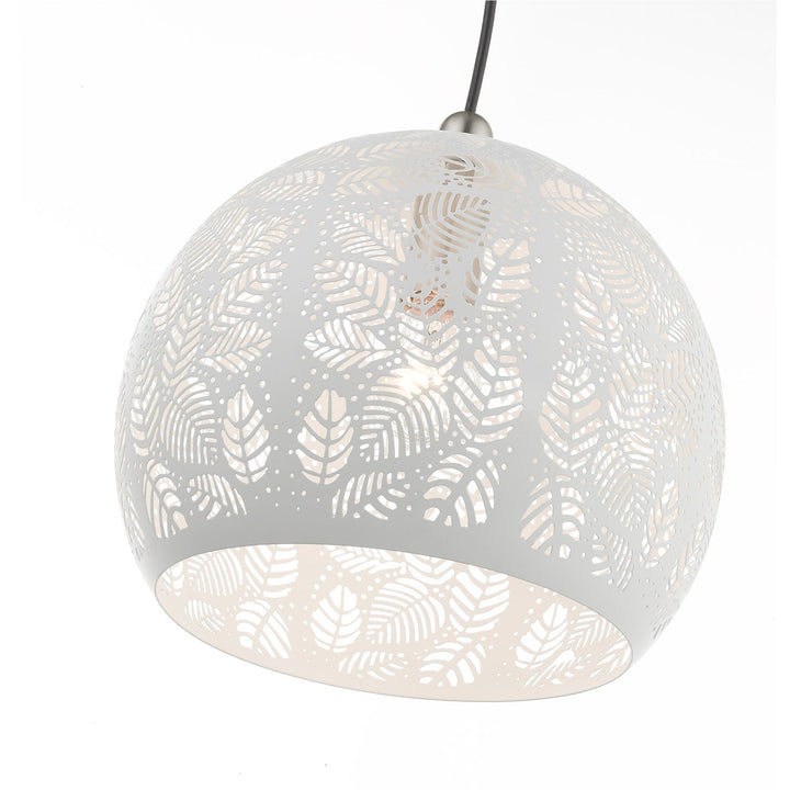 1 Light White Pendant