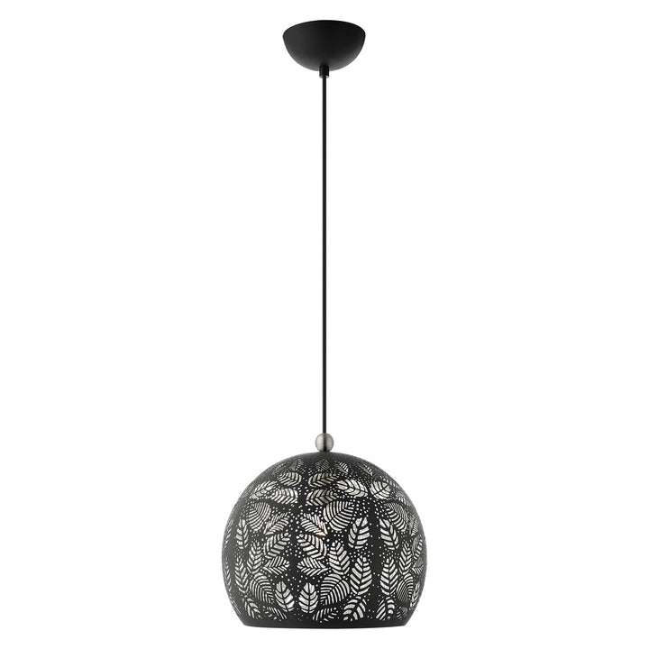 1 Light Black Pendant by Livex Lighting