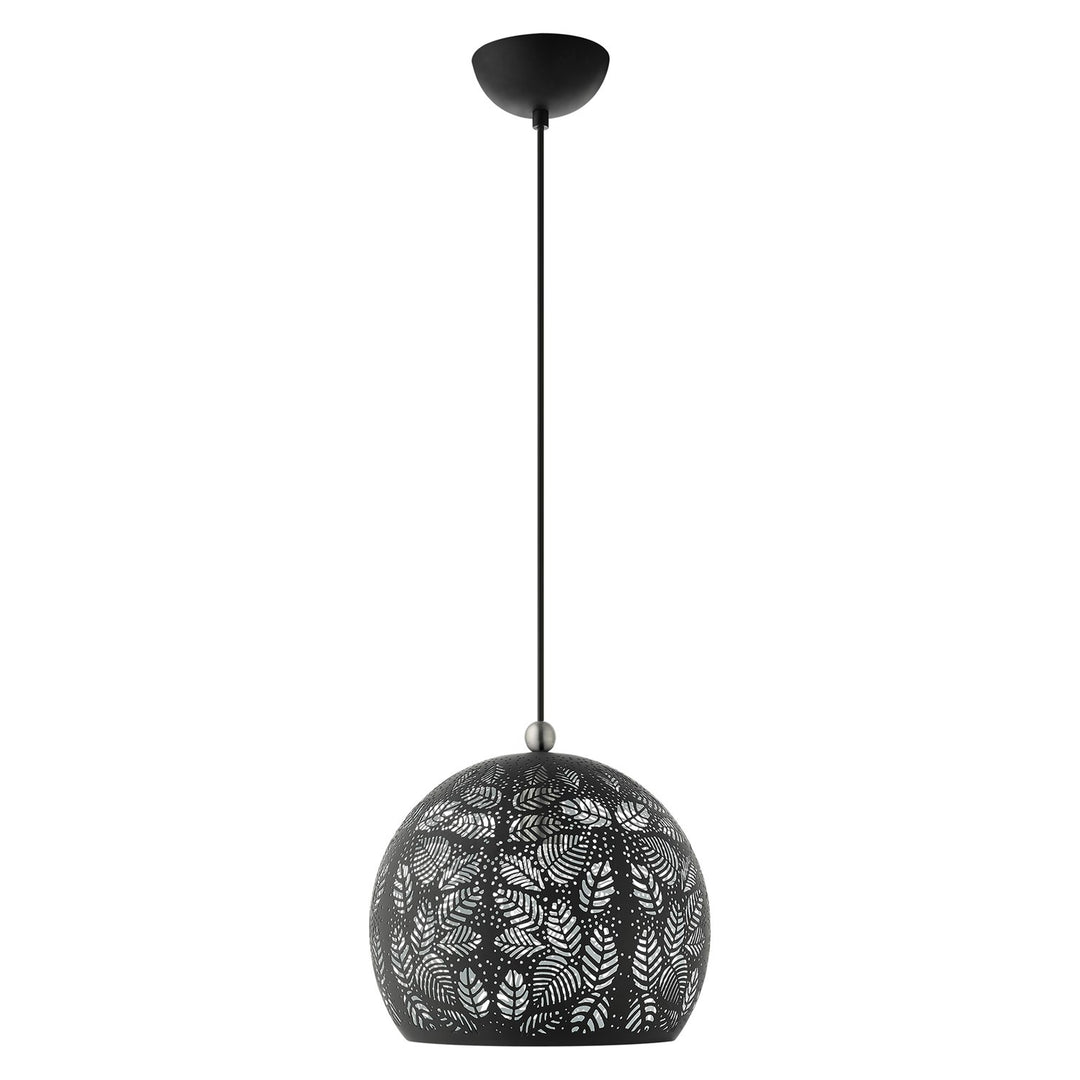 1 Light Black Pendant
