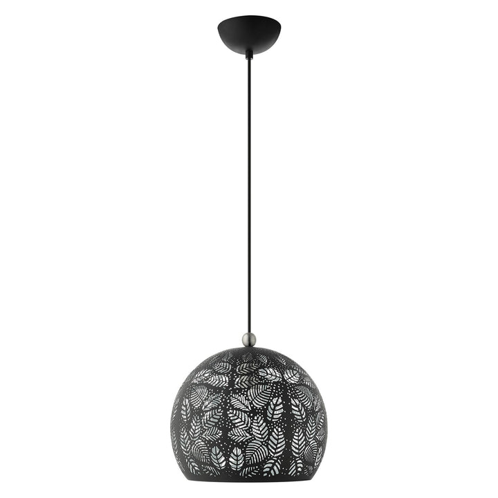 1 Light Black Pendant