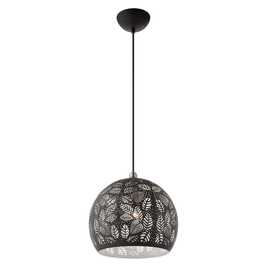 1 Light Black Pendant