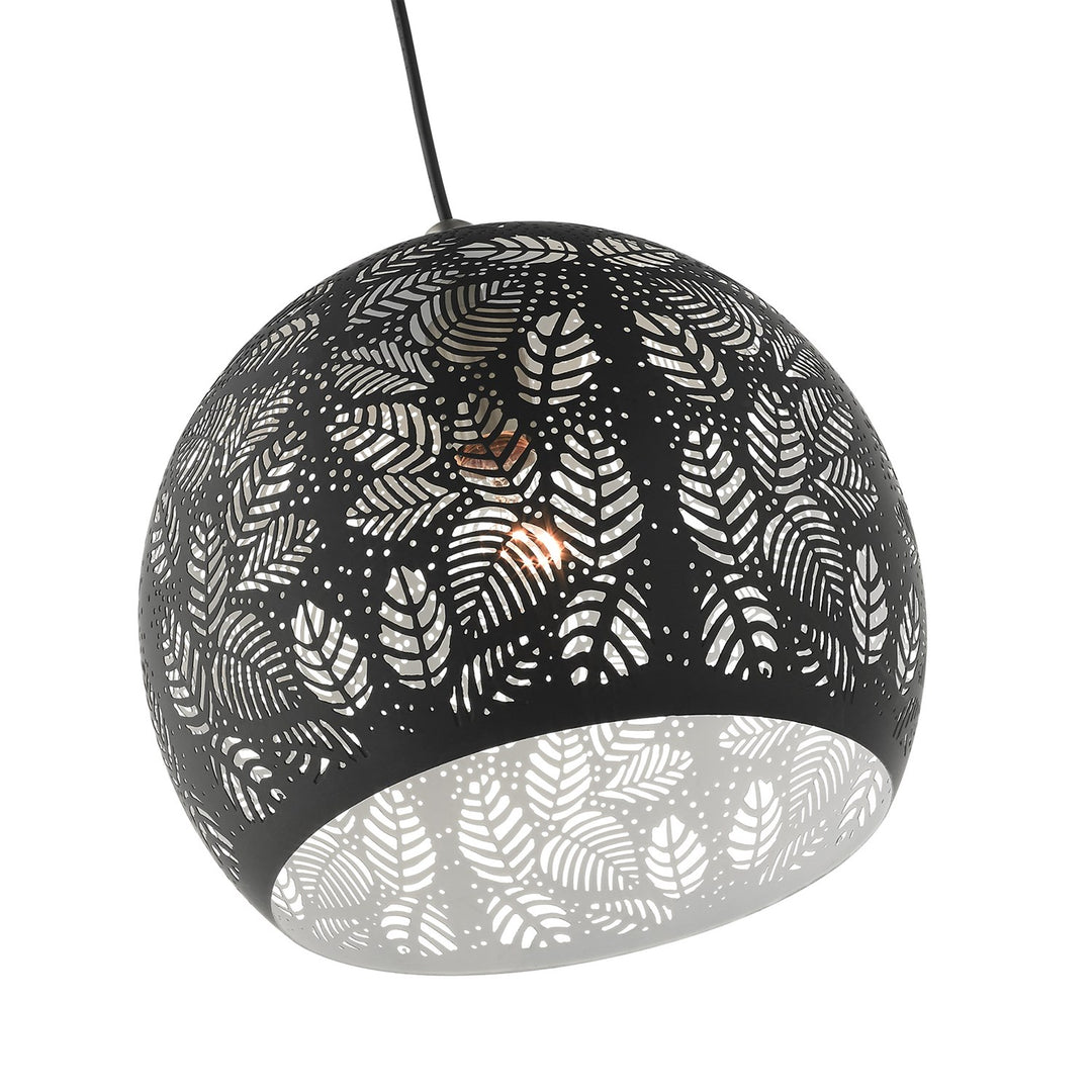 1 Light Black Pendant