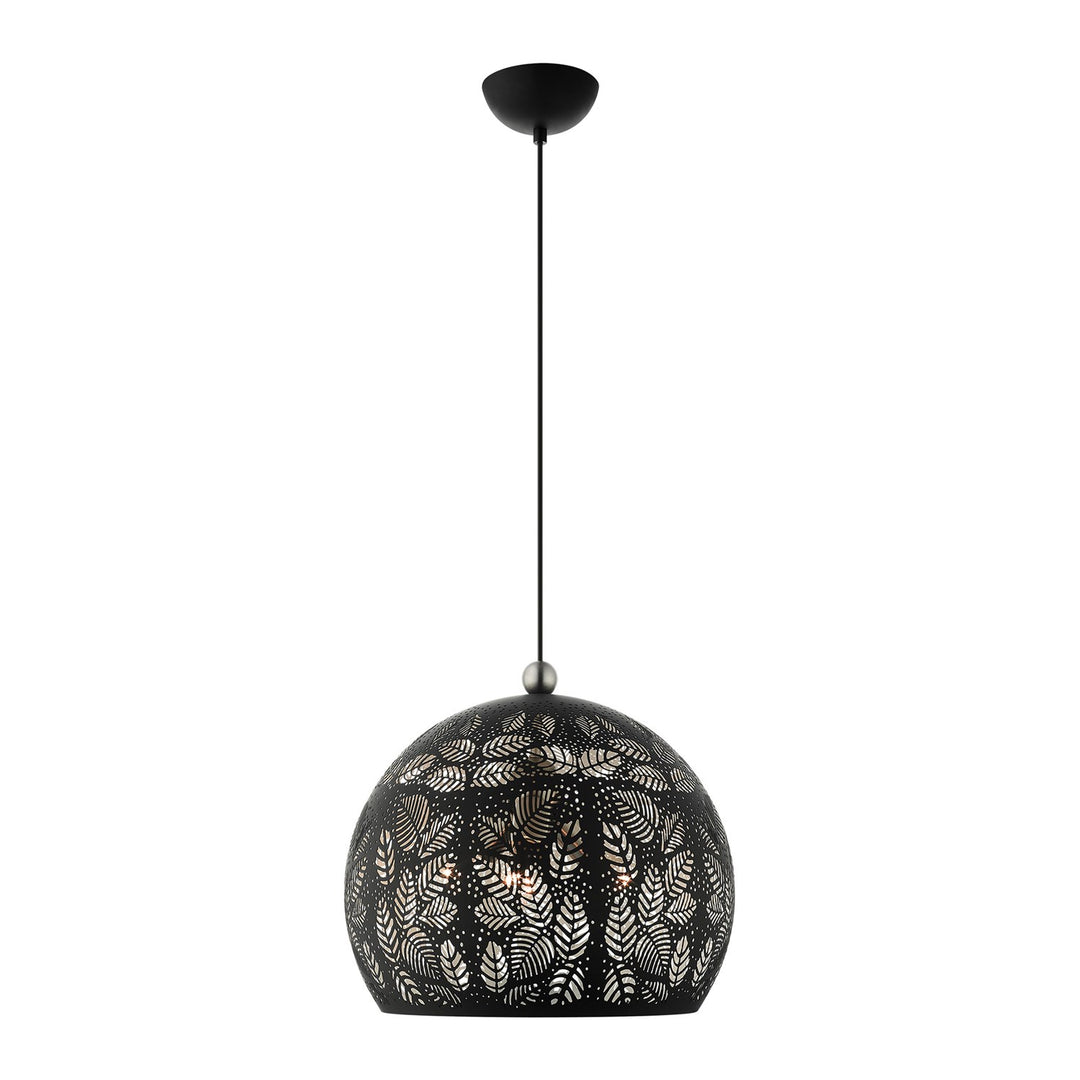 3 Light Black Pendant by Livex Lighting