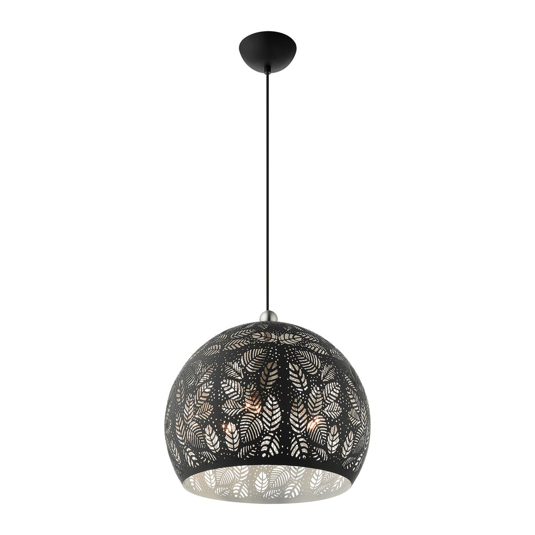 3 Light Black Pendant