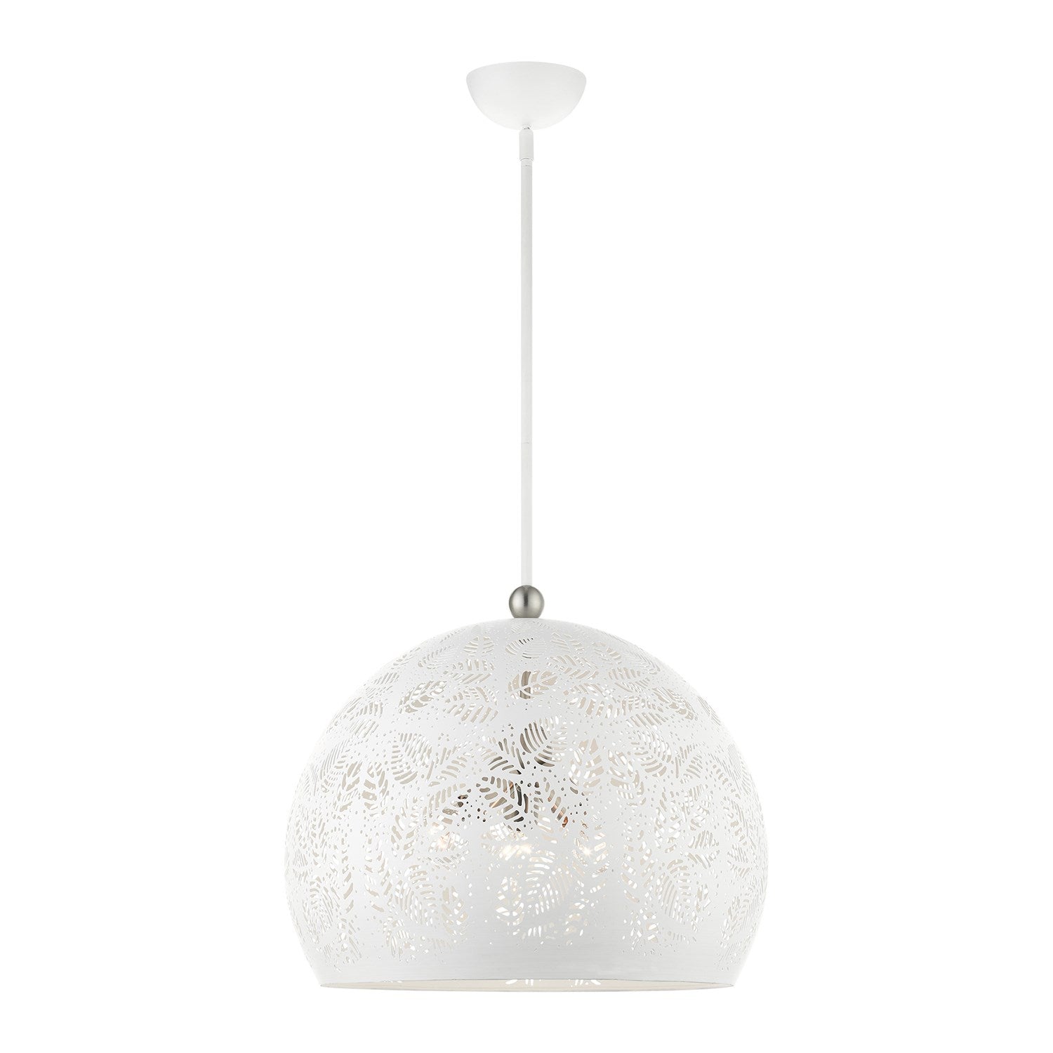 3 Light White Pendant by Livex Lighting