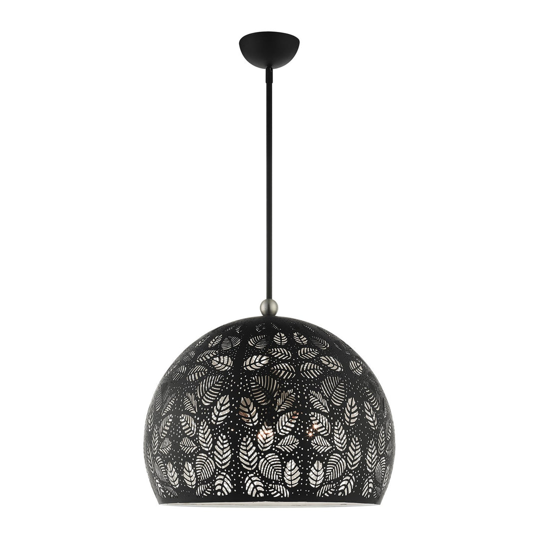 3 Light Black Pendant by Livex Lighting