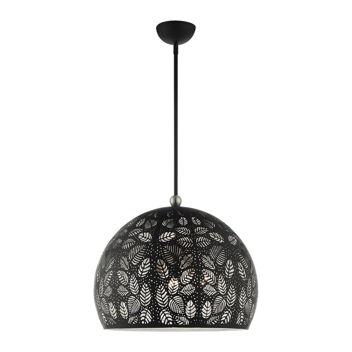 3 Light Black Pendant by Livex Lighting