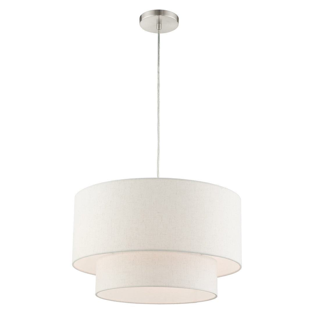 3 Light Brushed Nickel Pendant