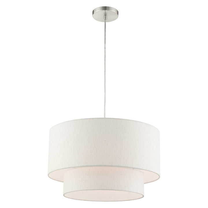 3 Light Brushed Nickel Pendant