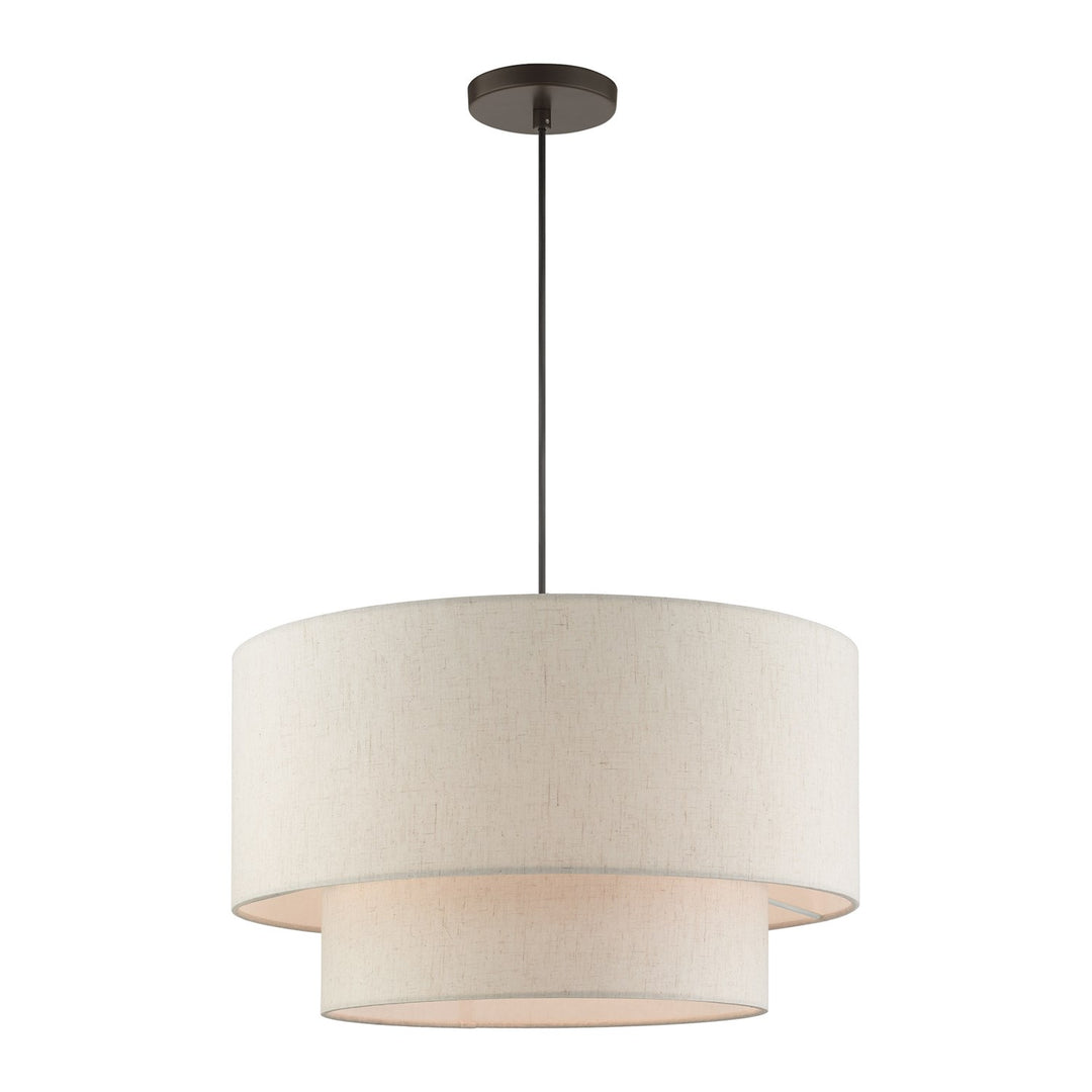 3 Light English Bronze Pendant
