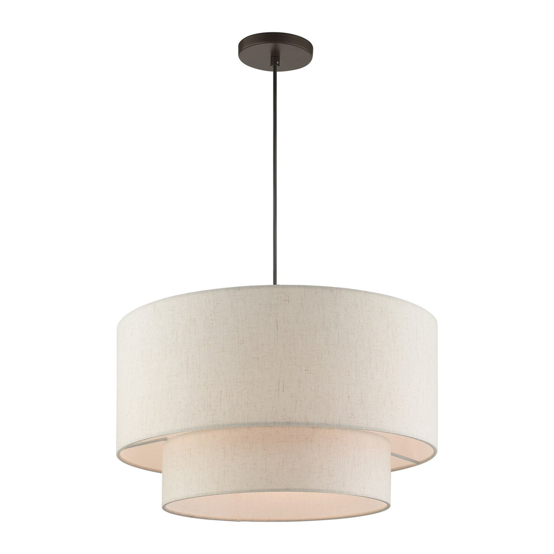 3 Light English Bronze Pendant