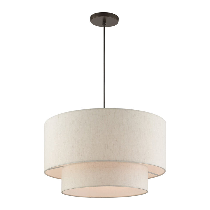 3 Light English Bronze Pendant