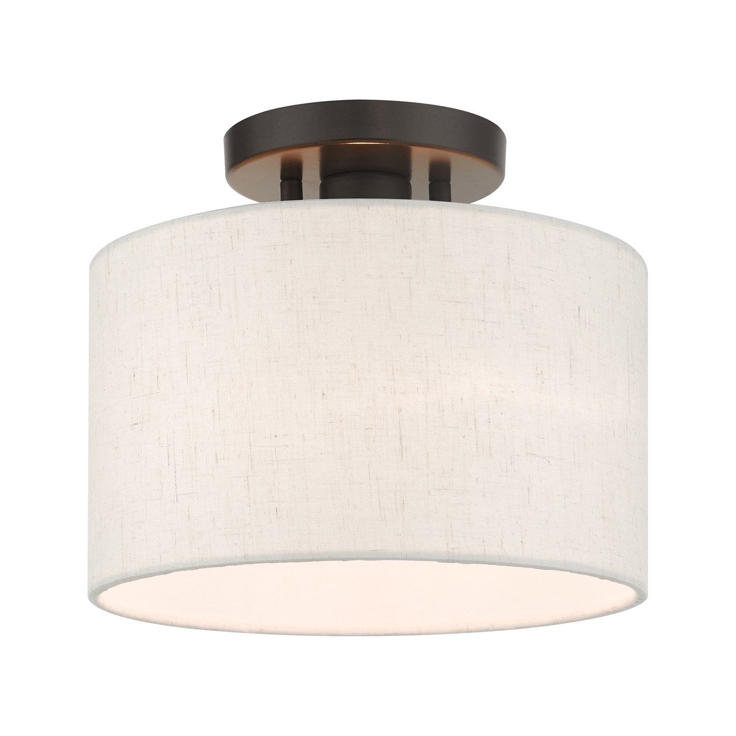 1 Light English Bronze Semi Flush by Livex Lighting