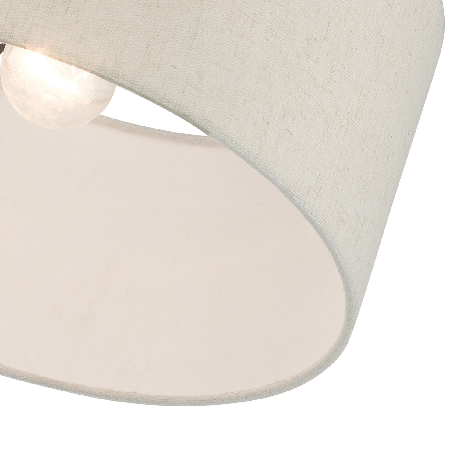 1 Light English Bronze Semi Flush