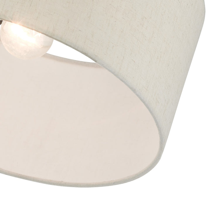 1 Light English Bronze Semi Flush