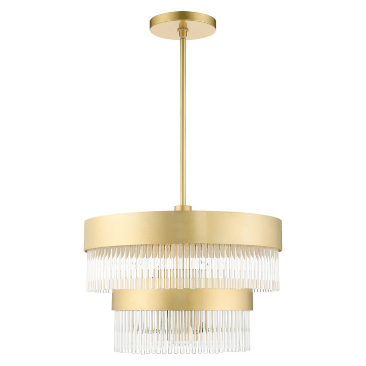 5 Light Soft Gold Chandelier by Livex Lighting