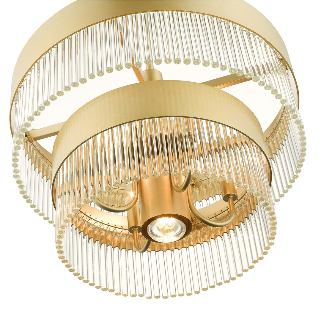 5 Light Soft Gold Chandelier