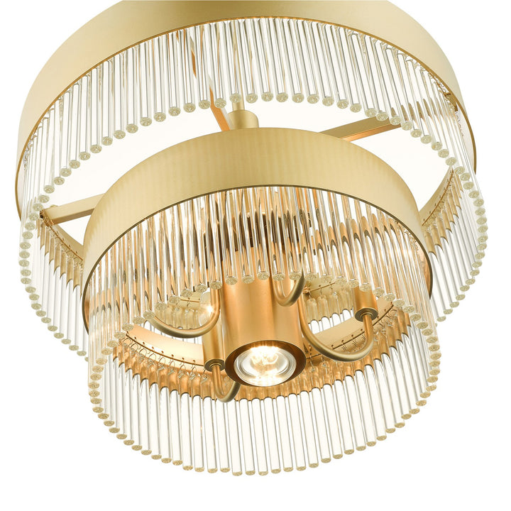5 Light Soft Gold Chandelier