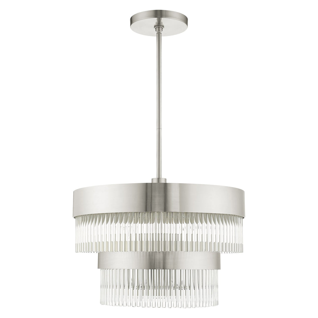 5 Light Brushed Nickel Chandelier