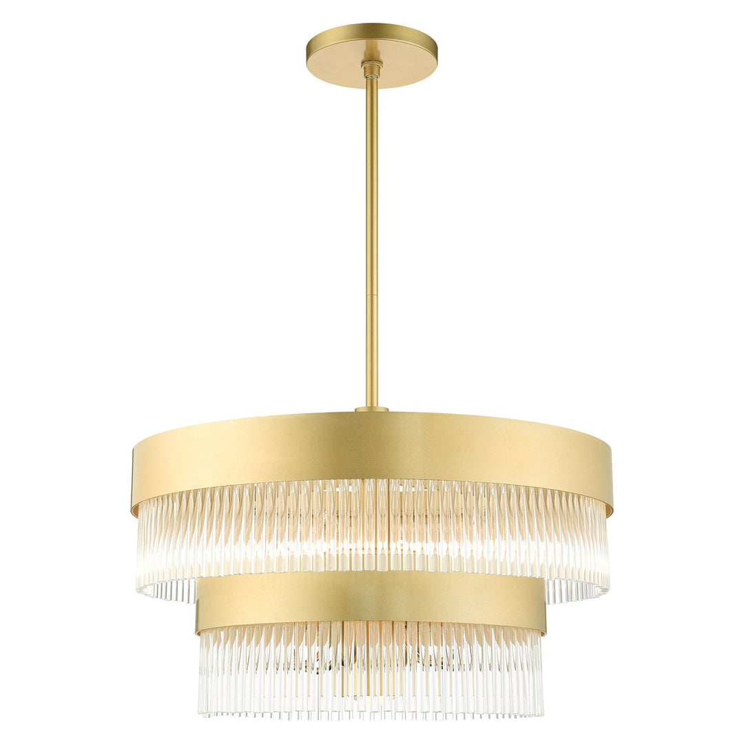 6 Light Soft Gold Chandelier by Livex Lighting