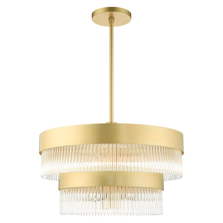 6 Light Soft Gold Chandelier by Livex Lighting