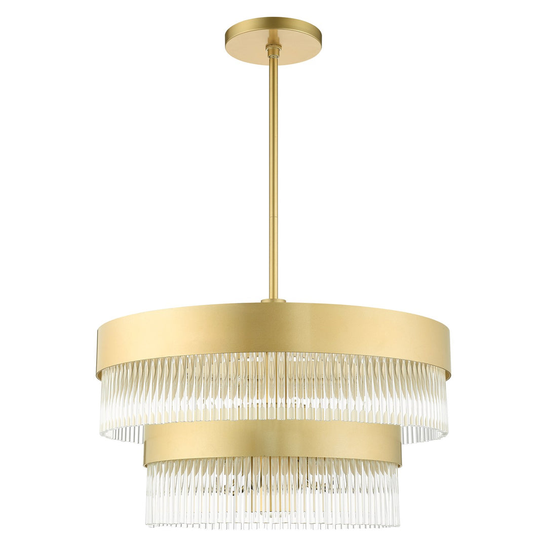 6 Light Soft Gold Chandelier
