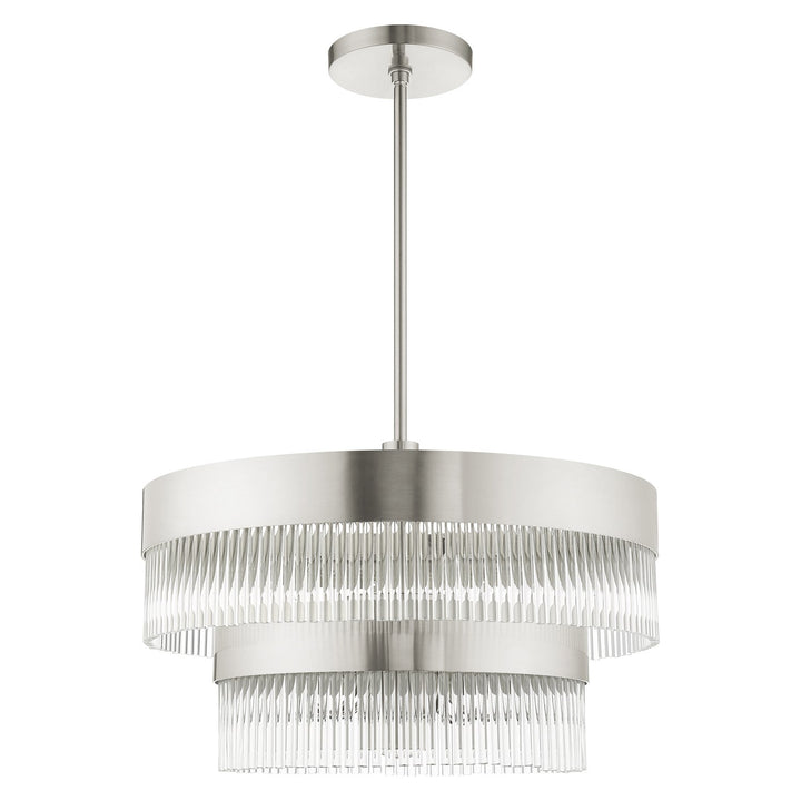 6 Light Brushed Nickel Chandelier