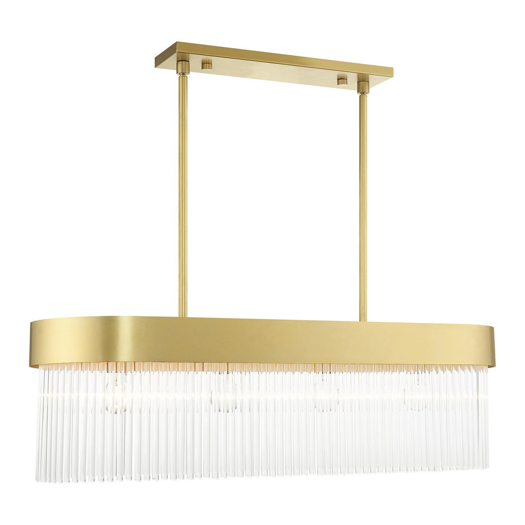 4 Light Soft Gold Chandelier by Livex Lighting
