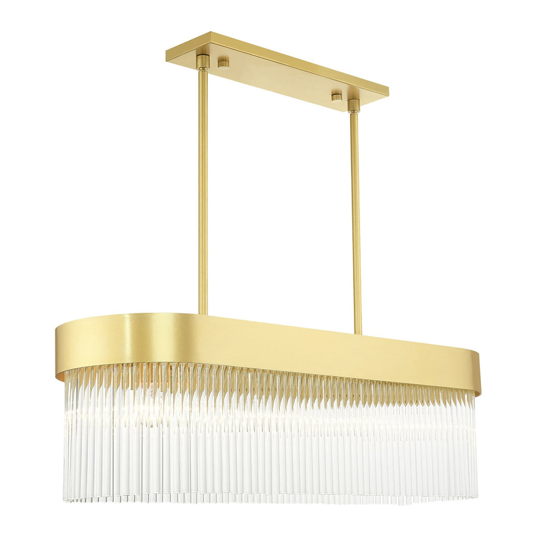 4 Light Soft Gold Chandelier