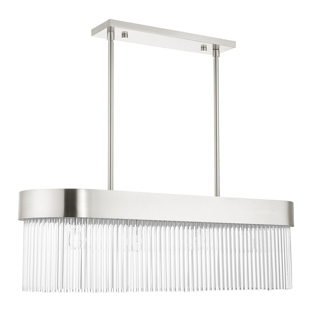 4 Light Brushed Nickel Chandelier