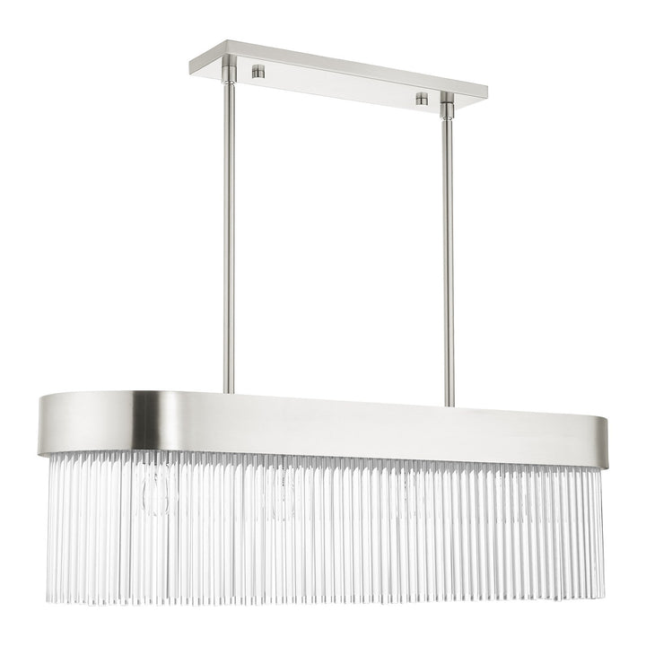 4 Light Brushed Nickel Chandelier