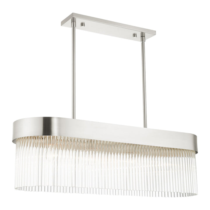 4 Light Brushed Nickel Chandelier