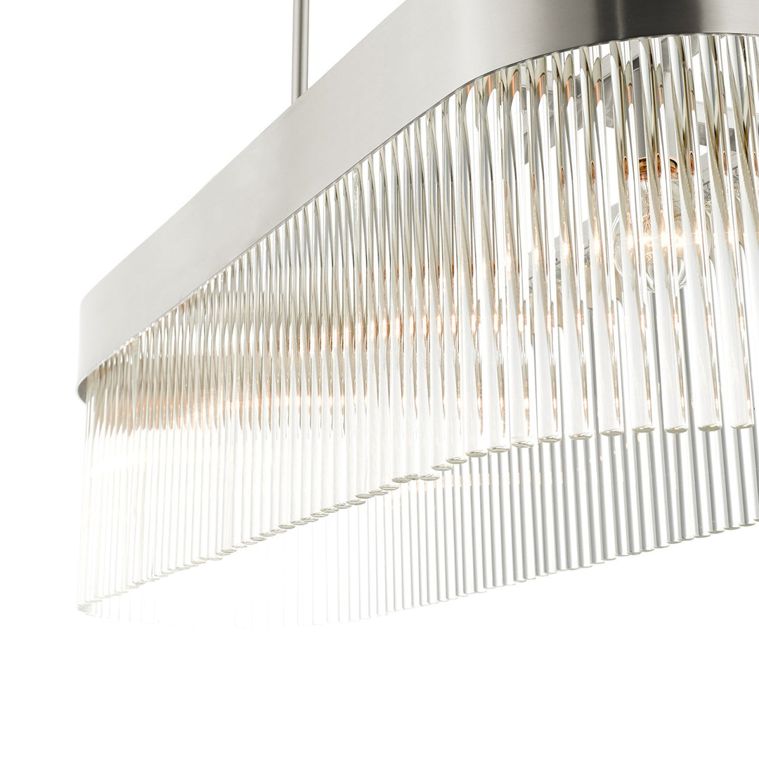 4 Light Brushed Nickel Chandelier