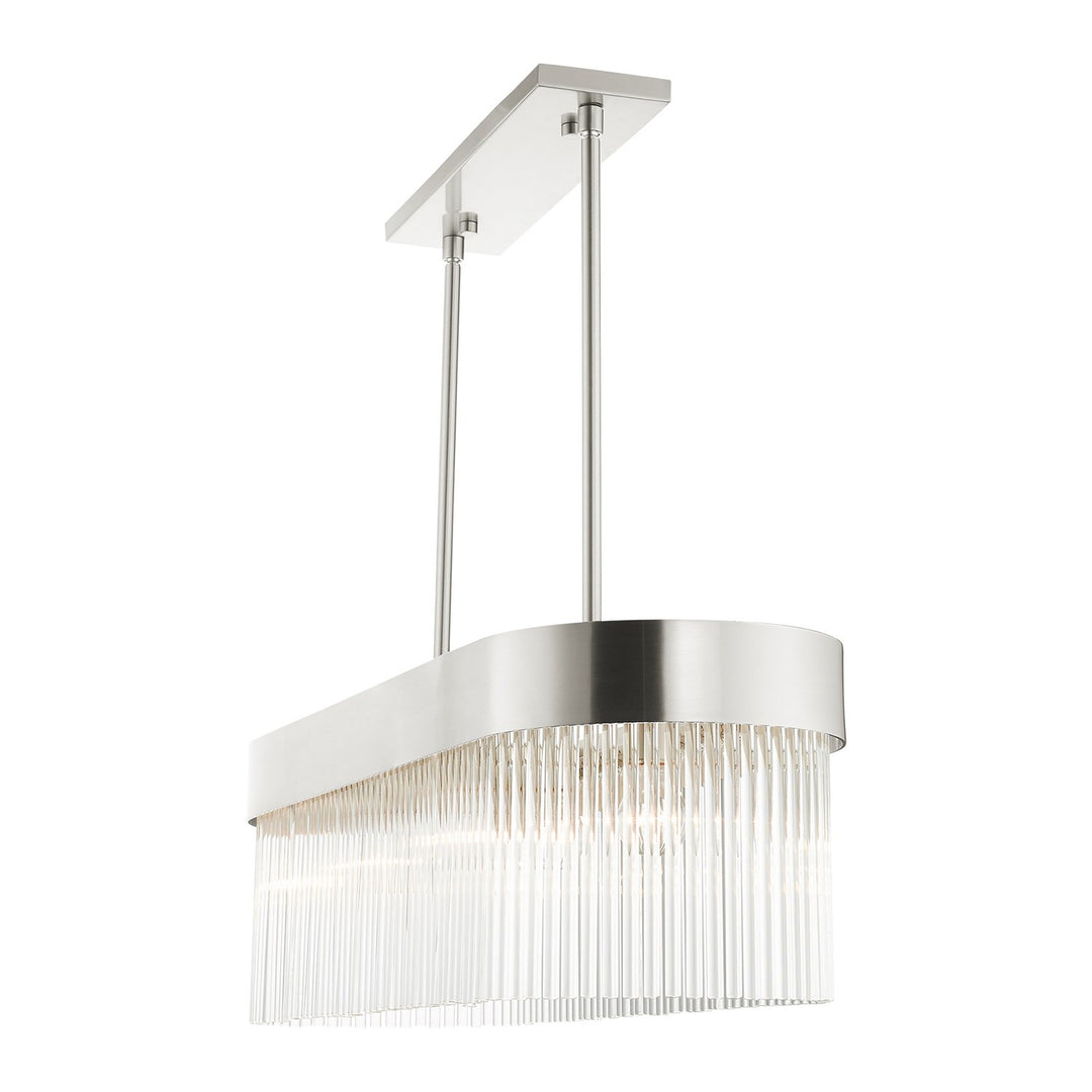 4 Light Brushed Nickel Chandelier