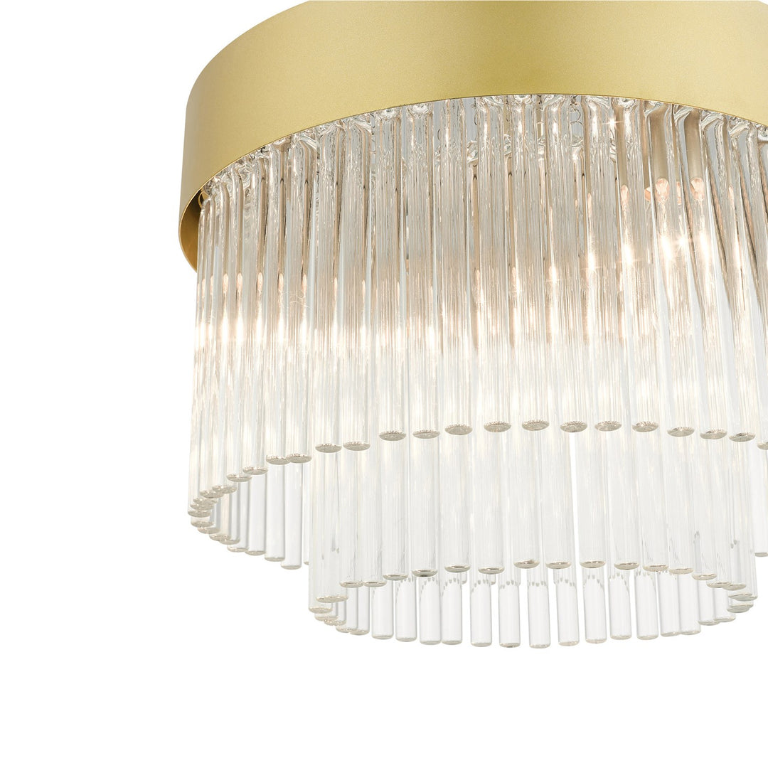 4 Light Soft Gold Flush Mount