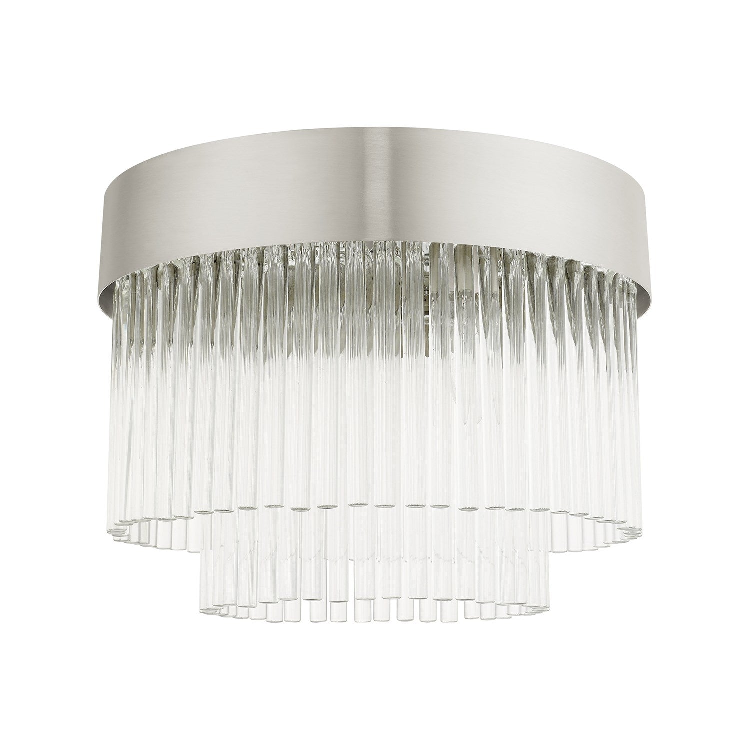 4 Light Brushed Nickel Flushed Mount