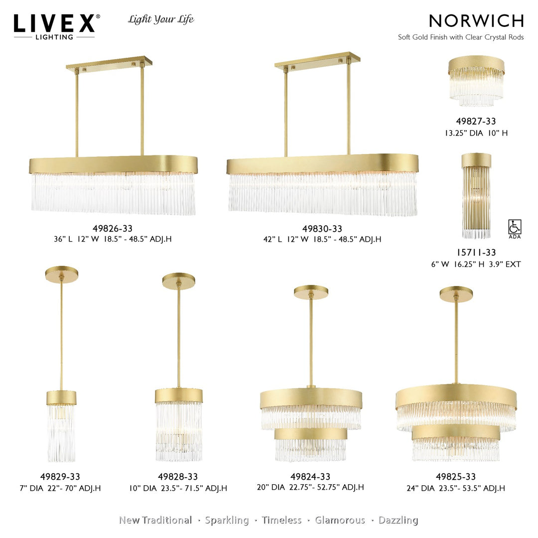 3 Light Soft Gold Chandelier