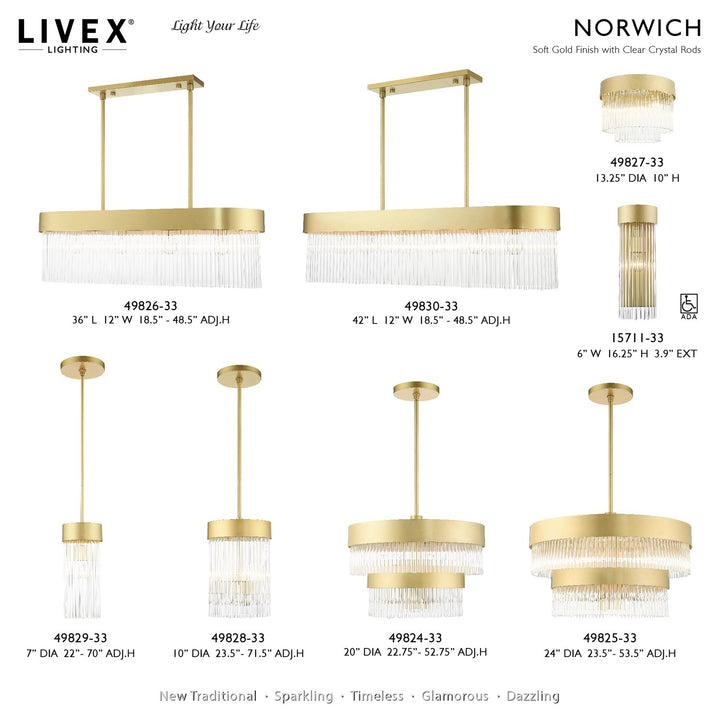 3 Light Soft Gold Chandelier
