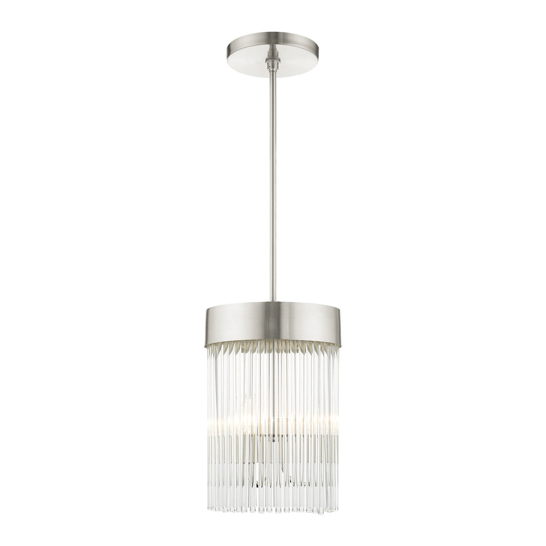 3 Light Brushed Nickel Chandelier by Livex Lighting
