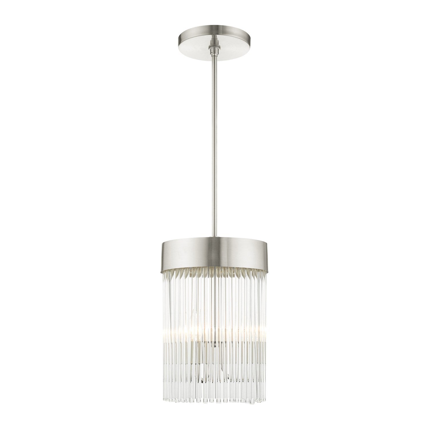 3 Light Brushed Nickel Chandelier by Livex Lighting