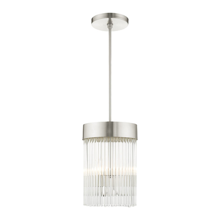 3 Light Brushed Nickel Chandelier by Livex Lighting