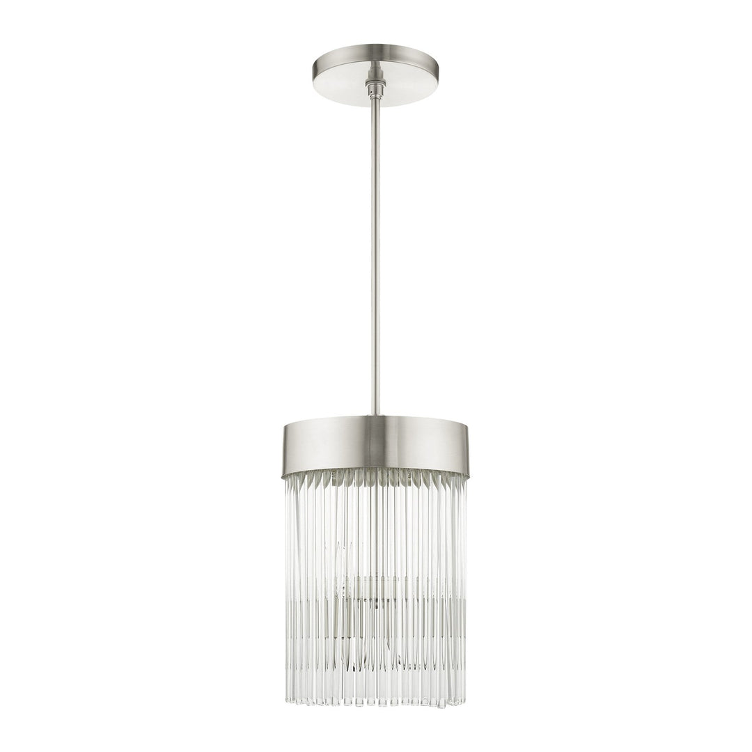 3 Light Brushed Nickel Chandelier