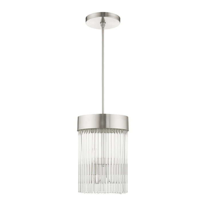 3 Light Brushed Nickel Chandelier