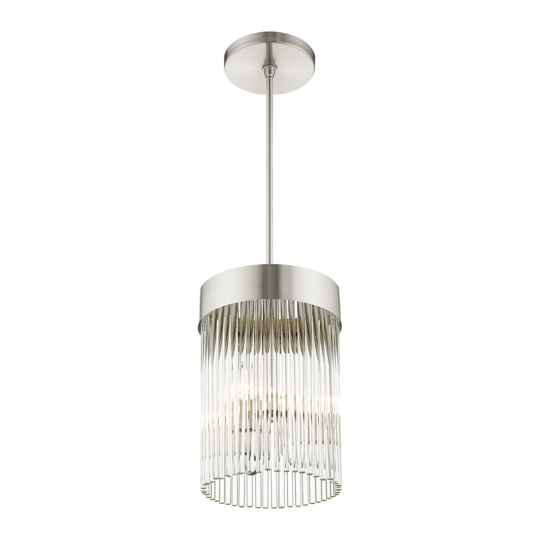 3 Light Brushed Nickel Chandelier